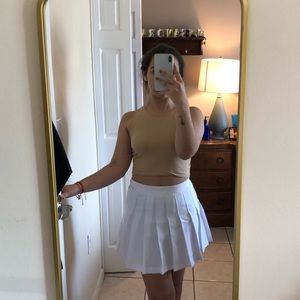 American apparel white tennis skirt